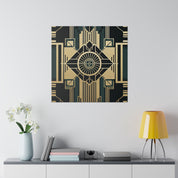 Deco Enchantment Mosaic Pattern Art Deco Wall Art Canvas