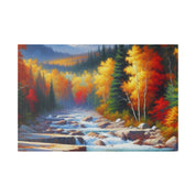 Autumn Embrace Whisper Fall Painting Canvas