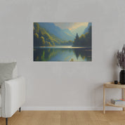 Lake Serenity Bliss Lake Painting Canvas