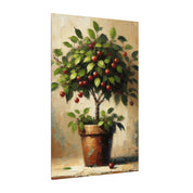 Rustic Cherry Tree In Pot Canvas