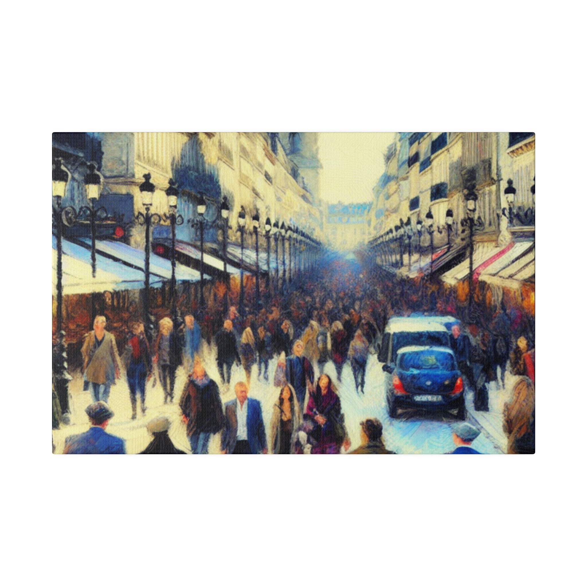 Rue d'Art Vivant French Street Painting Canvas