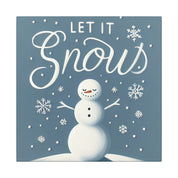 Let It Snow Snowman Canvas