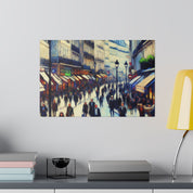 Parisian Symphony French Street Painting Canvas