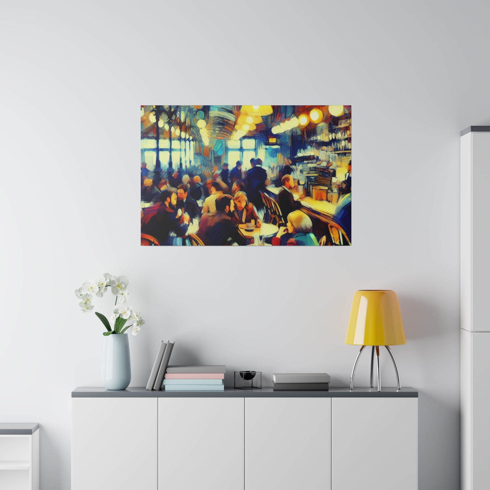 Morning Brew Muse Cafe Artwork Canvas