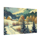 An Impressionist Viewpoint Rural Winter Painting Canvas