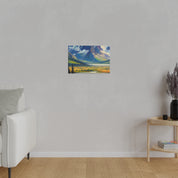 Majestic Alpine Impressions Mountain Landscape Painting Canvas