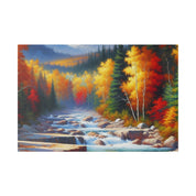 Autumn Embrace Whisper Fall Painting Canvas