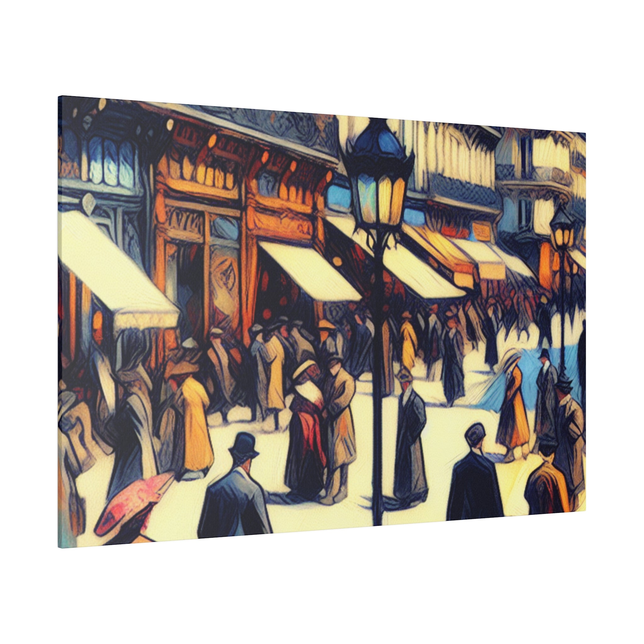 Montmartre Muse Maze French Street Painting Canvas