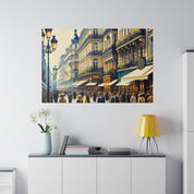 Parisian Street Symphony French Street Painting Canvas