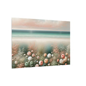 Beach Roses & Dune Grass Watercolor Canvas