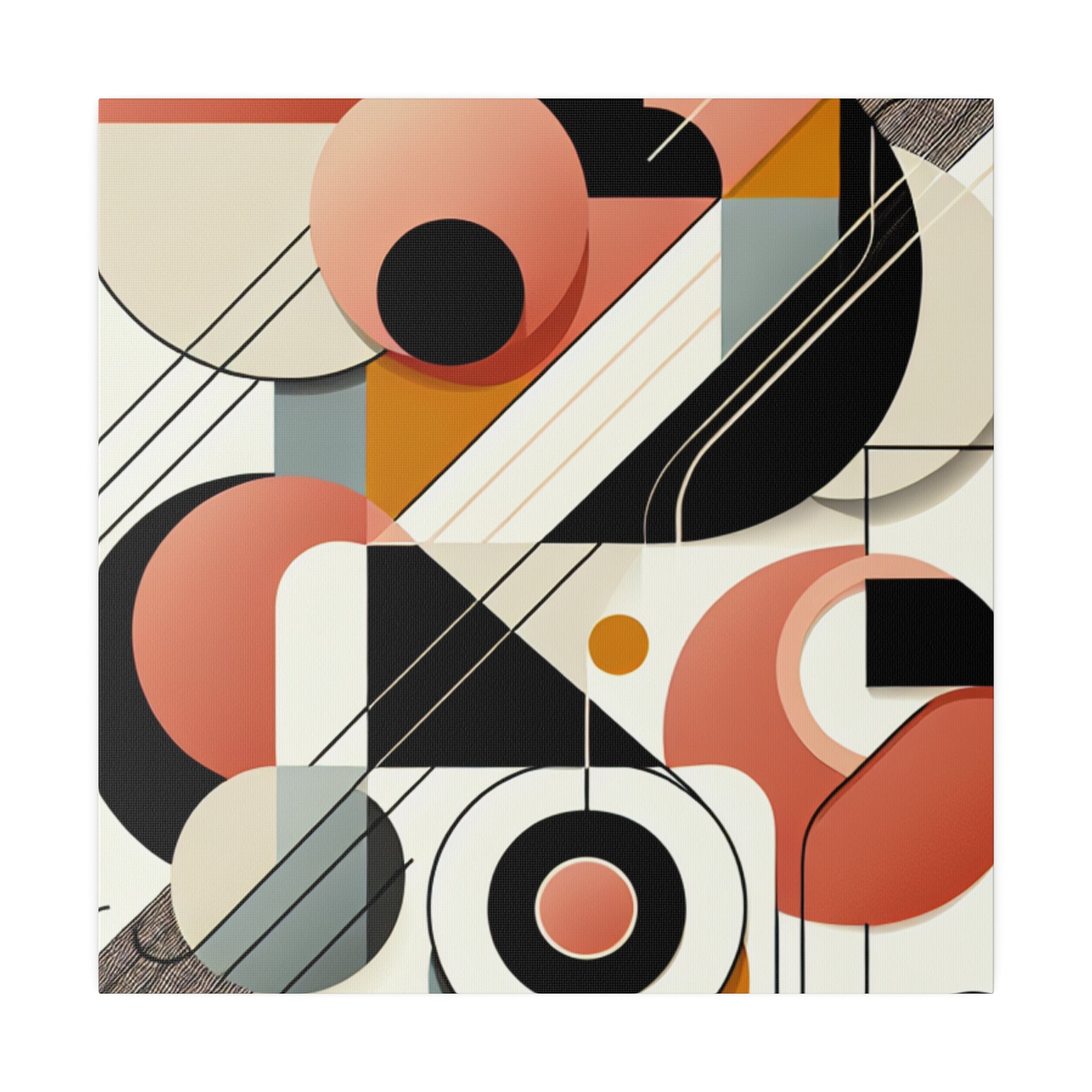 Vivid Geometry A Symphony of Shapes Geometric Painting Canvas