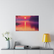 Dawn's Radiant Embrace Sunrise Painting Canvas