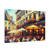 Resplendent Morningscape Mosaic European Cafe Artwork Canvas