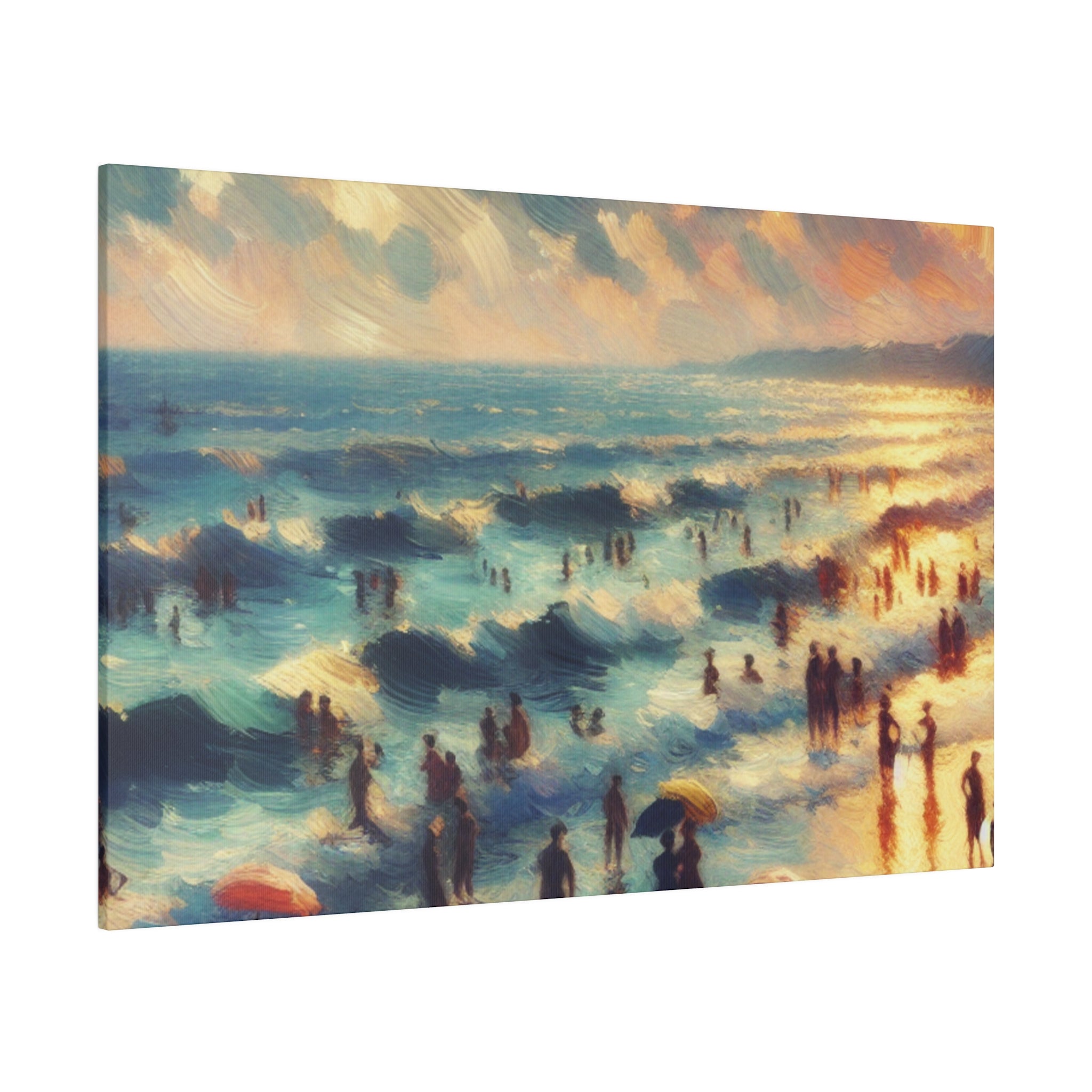 Seaside Tranquillity Beach Landscape Painting Canvas