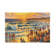 Sundrenched Shores Beach Painting Canvas