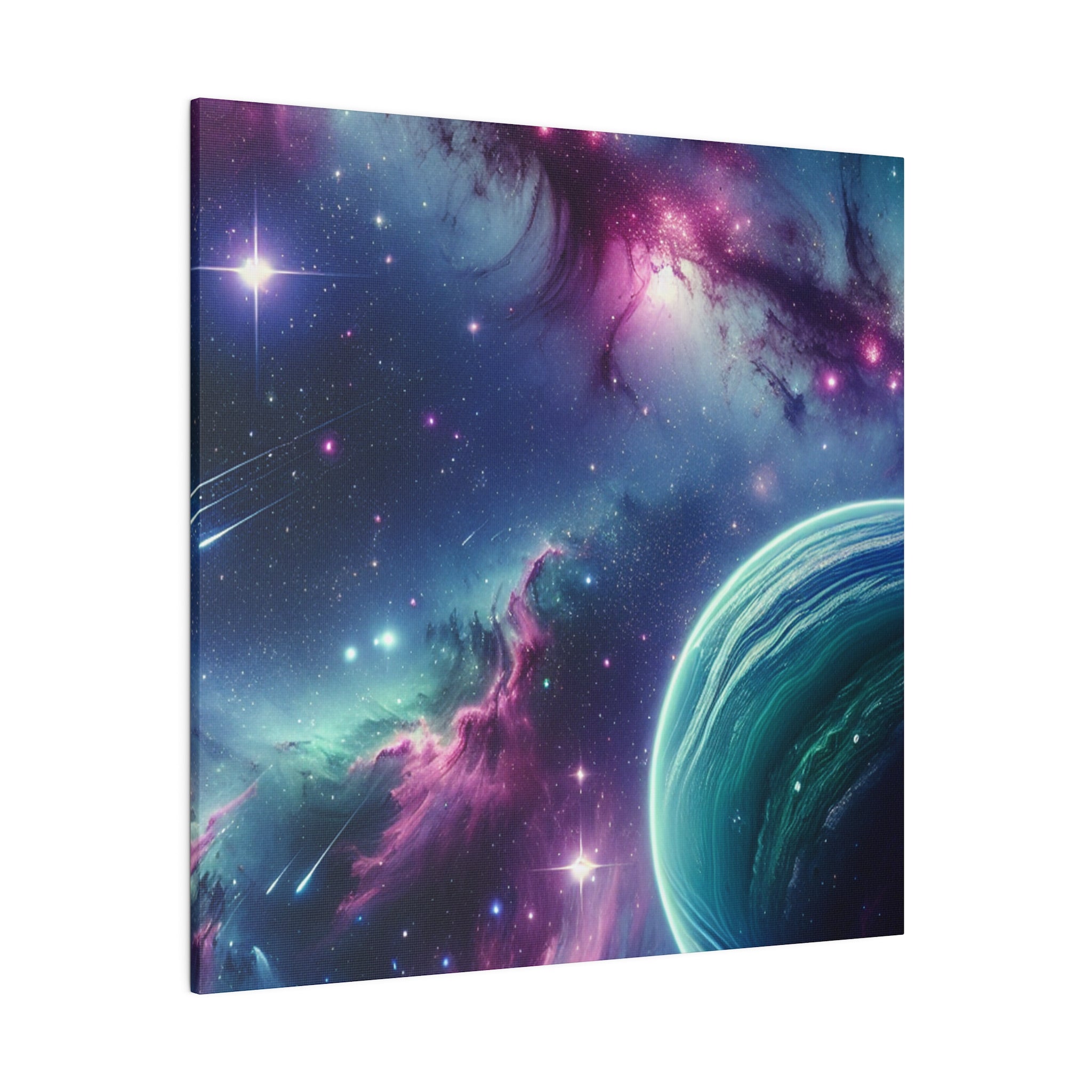 AstroGlow Majestic Nebula Galaxy Space Art Canvas