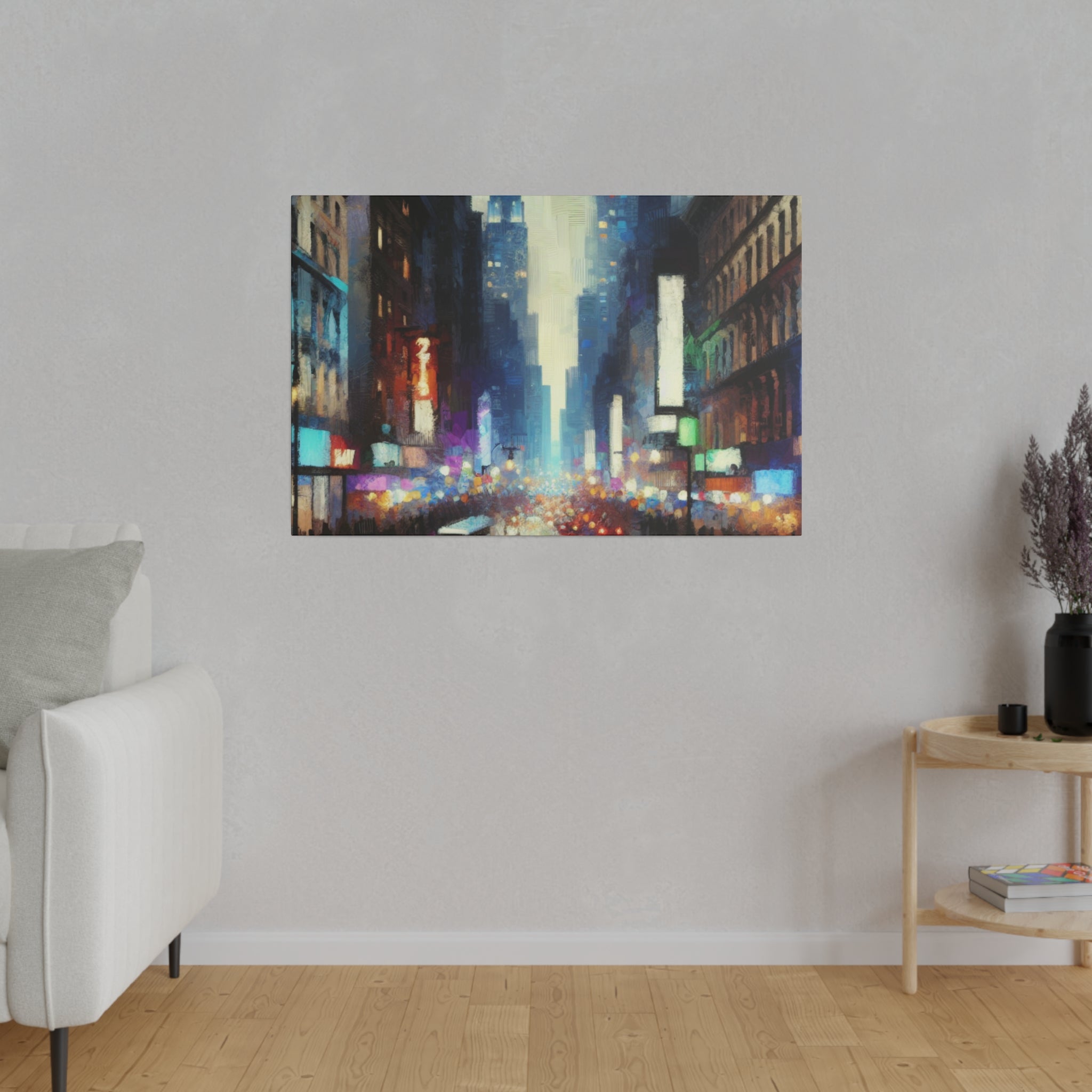 Manhattan Hues Alive New York City Street Painting Canvas