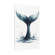 Whale Tail Silhouette Canvas