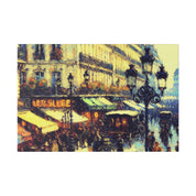 Vivid Street Elegance French Street Painting Canvas