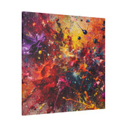 Splatter Expression Color Splash Abstract Artwork Canvas