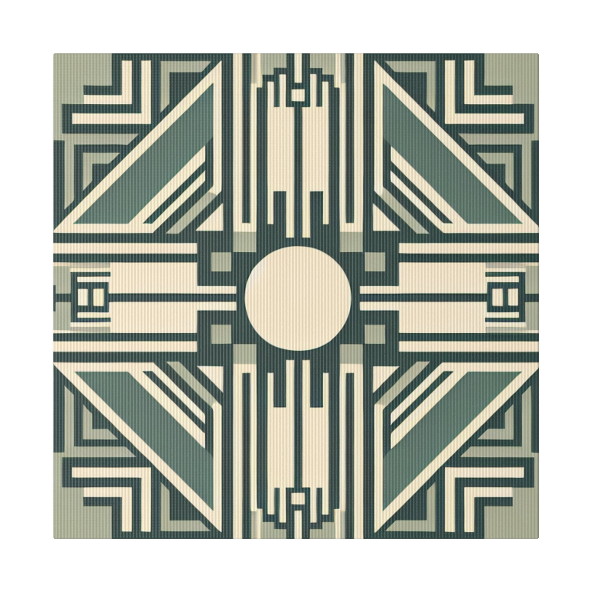 Deco Opulence Extravaganza Pattern Art Deco Wall Art Canvas