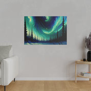 Aurora Winter Whisper Northern Lights Painting Canvas