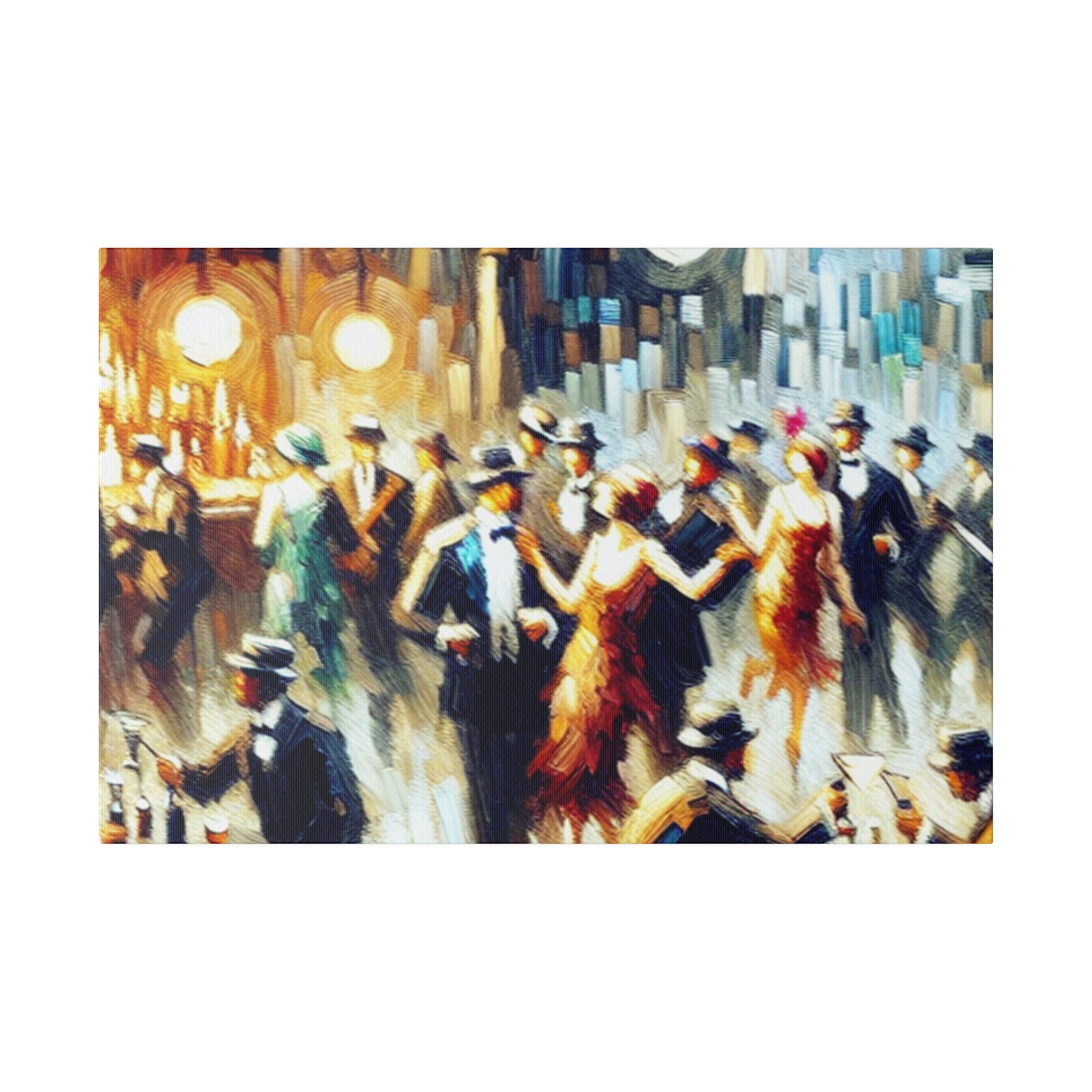 Bar Painting | 1920s Speakeasy Scene | Home Bar Decor Canvas