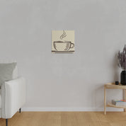 Simplicity in Sips Minimalist Coffee Decor Artistry Coffee Wall Art Canvas