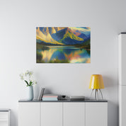 Peak Mountain Symphony Mountain Landscape Painting Canvas