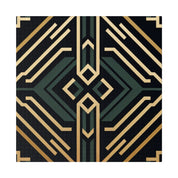 Deco Charm Elegance Pattern Art Deco Wall Art Canvas