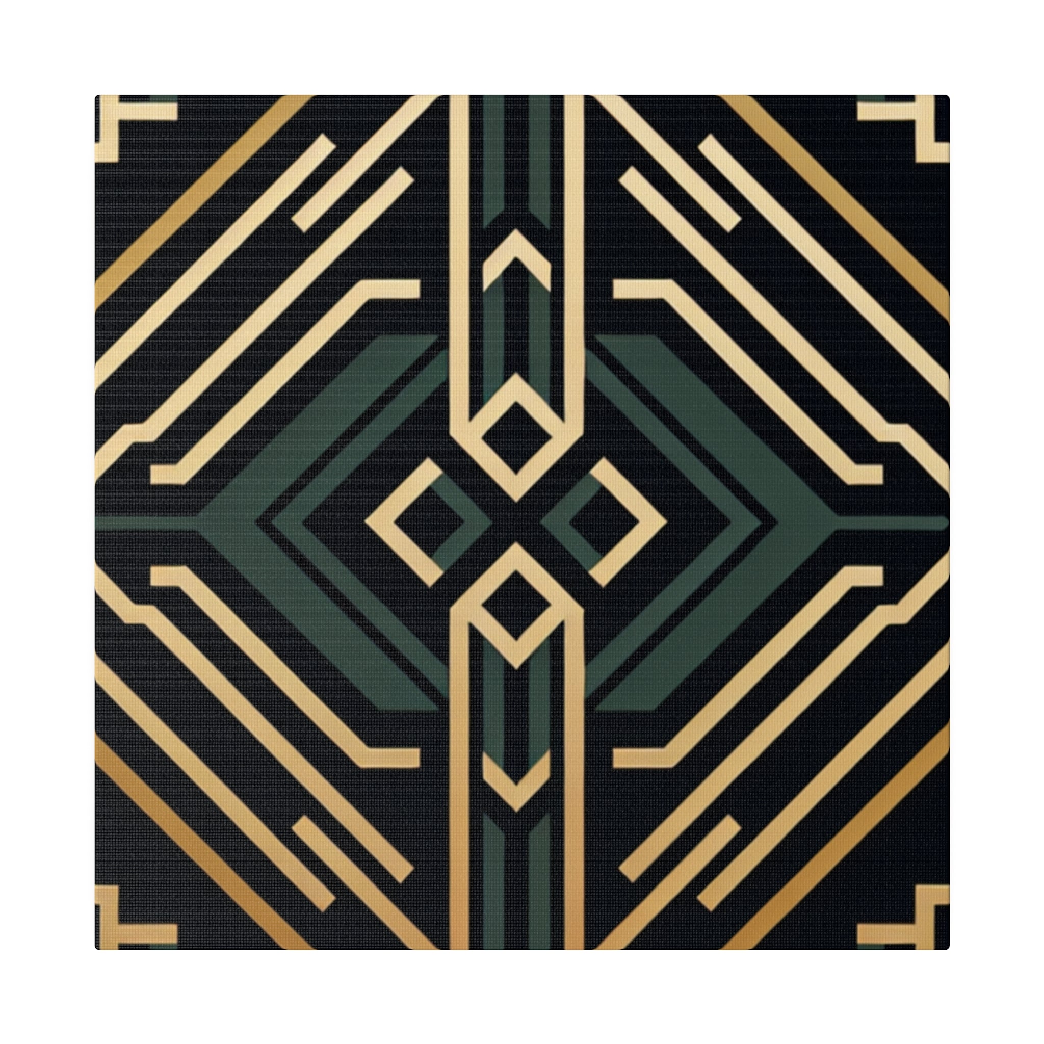 Deco Charm Elegance Pattern Art Deco Wall Art Canvas