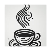 Simplicity in Sips Minimalist Coffee Art Canvas