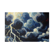 Storm's Ethereal Dance Landscape Painting Canvas