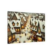 Small Town Christmas Canvas