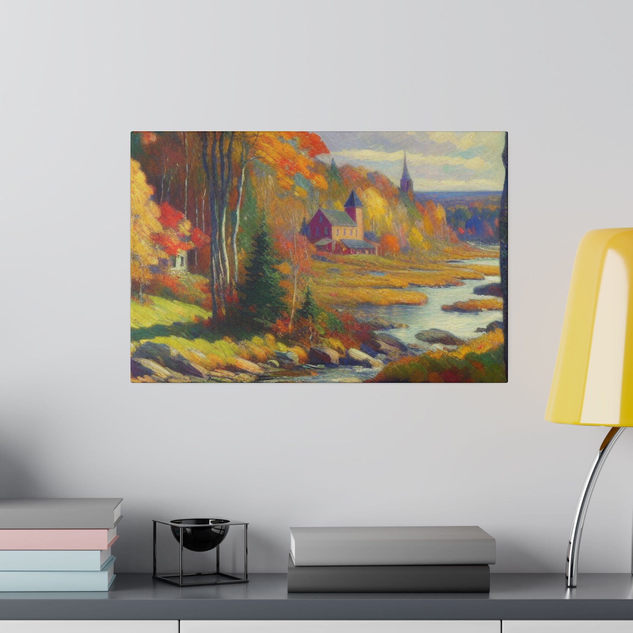 Autumn Whisper Symphony Fall Painting Canvas