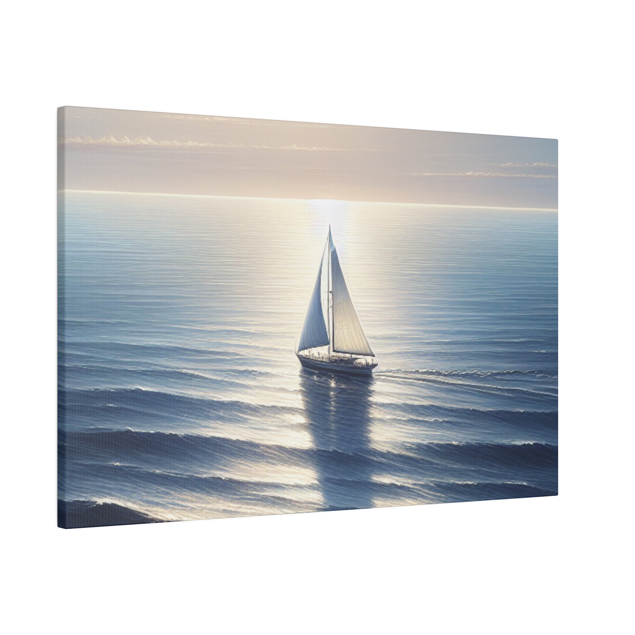 Nautical Embrace Sailboat Painting Canvas