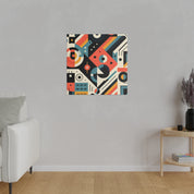 Synesthesia Geometry A Maximalist Artistic Odyssey Geometric Painting Canvas