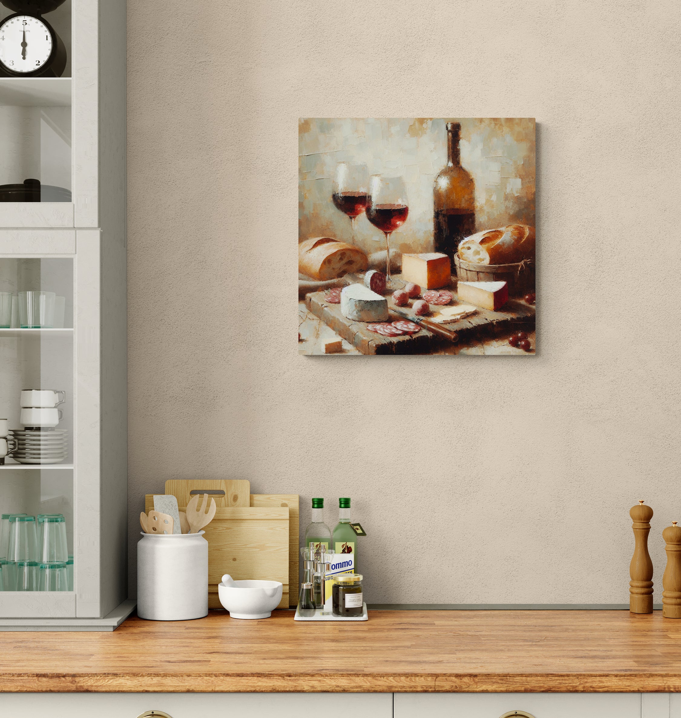 Wine & Charcuterie Countryside Canvas