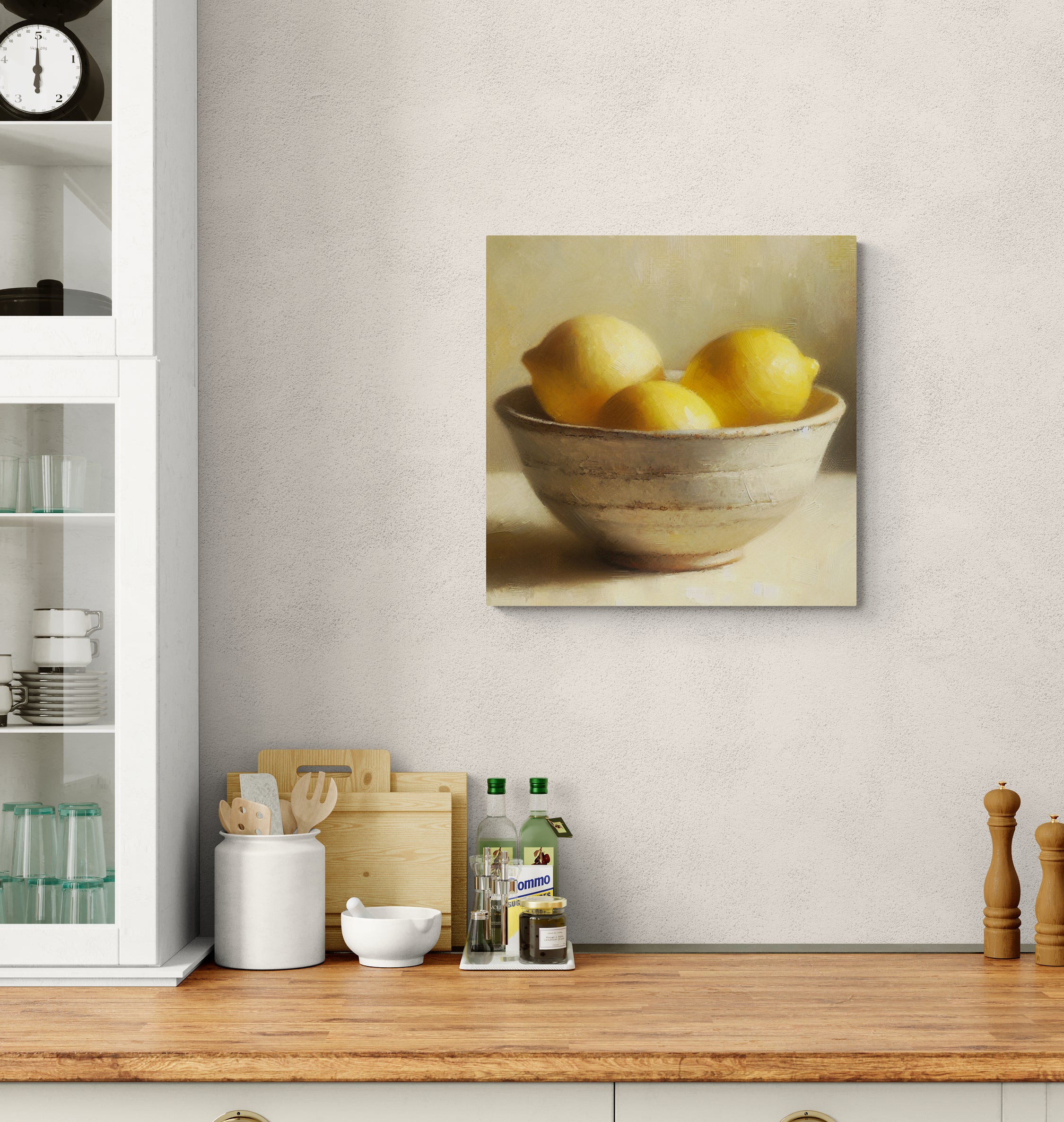 Lemons in Still Life Canvas