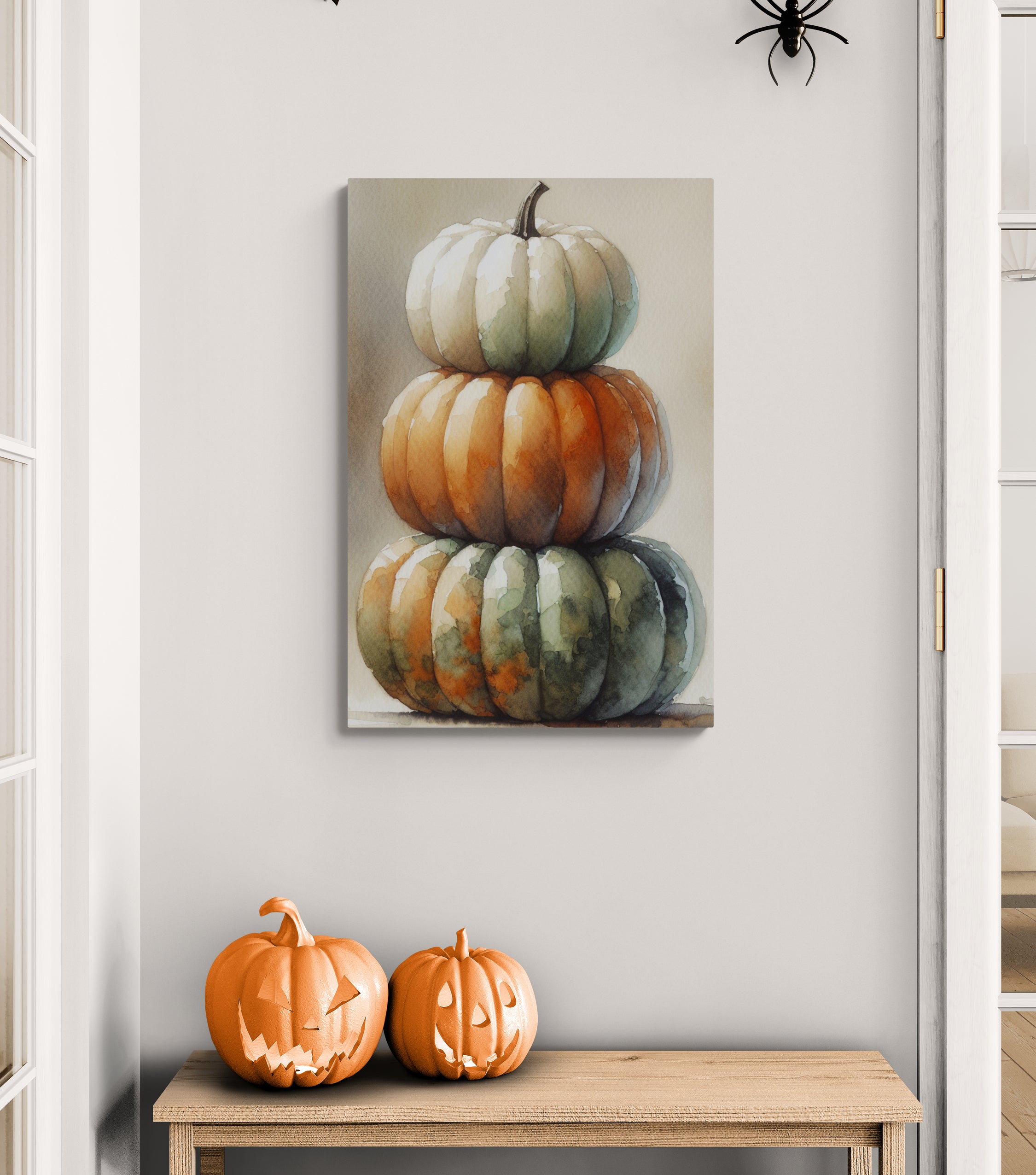 Pumpkin Pile Canvas