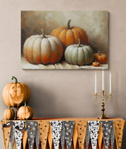 Pumpkin Harvest Still Life Portrait Canvas