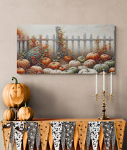 Pumpkin Garden in Autumn Light Canvas