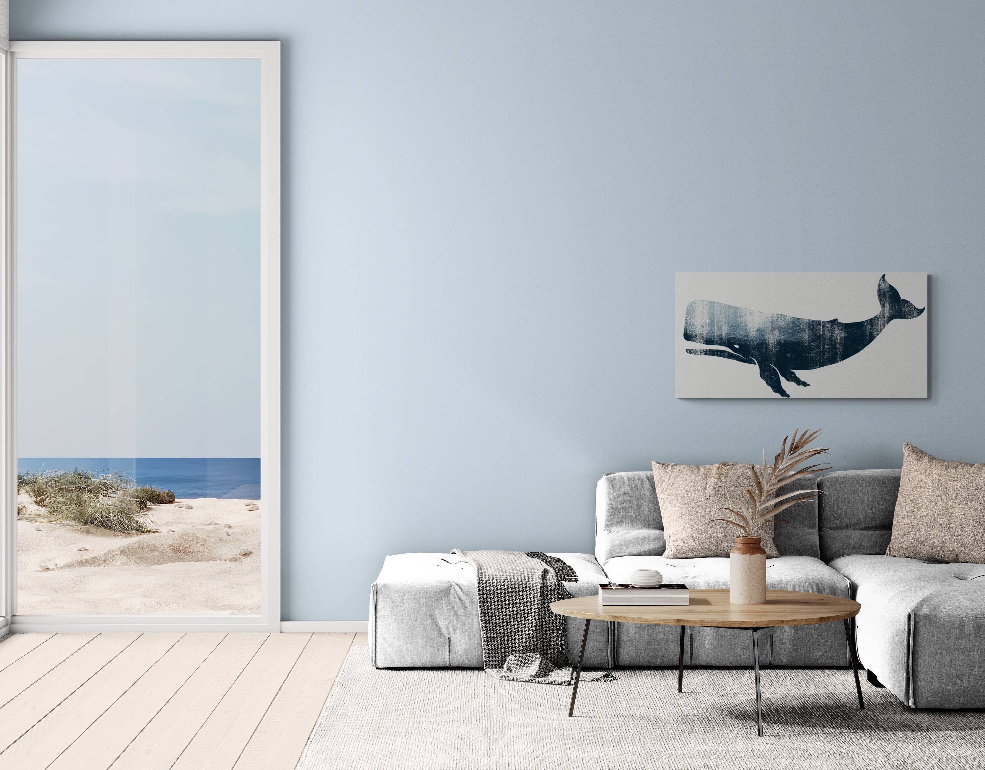 Weathered Whale Canvas