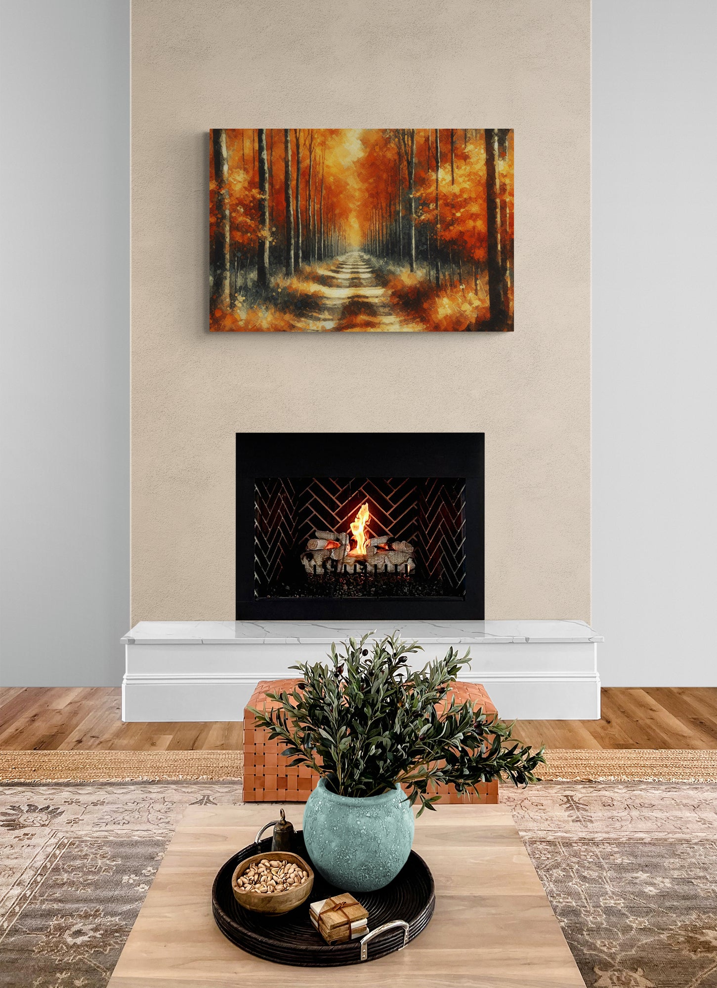 Autumn Pathway Canvas