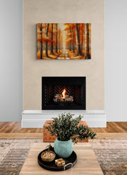 Autumn Forest Path Canvas