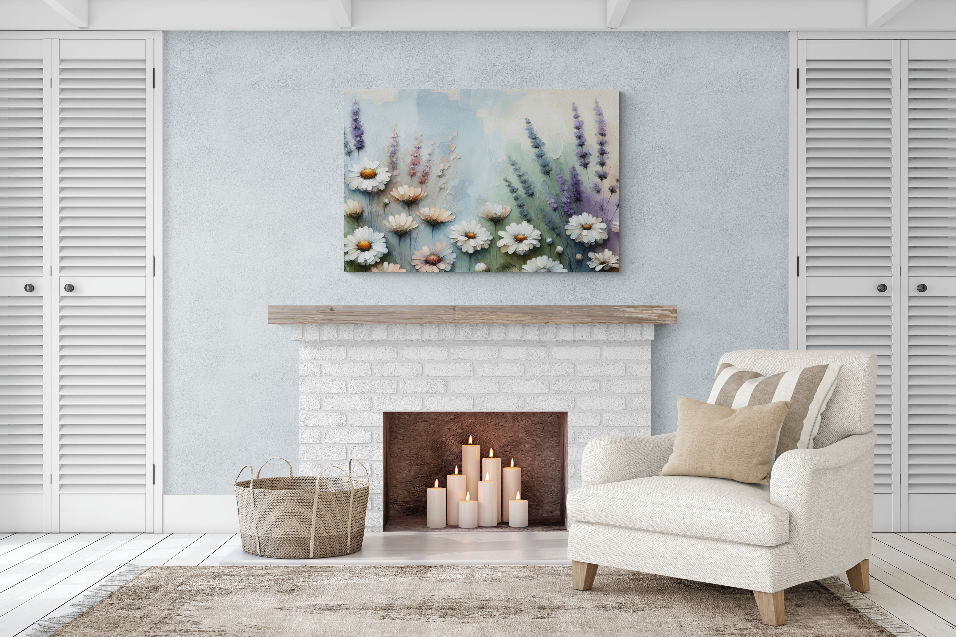 Daisy & Lavender Breeze Canvas