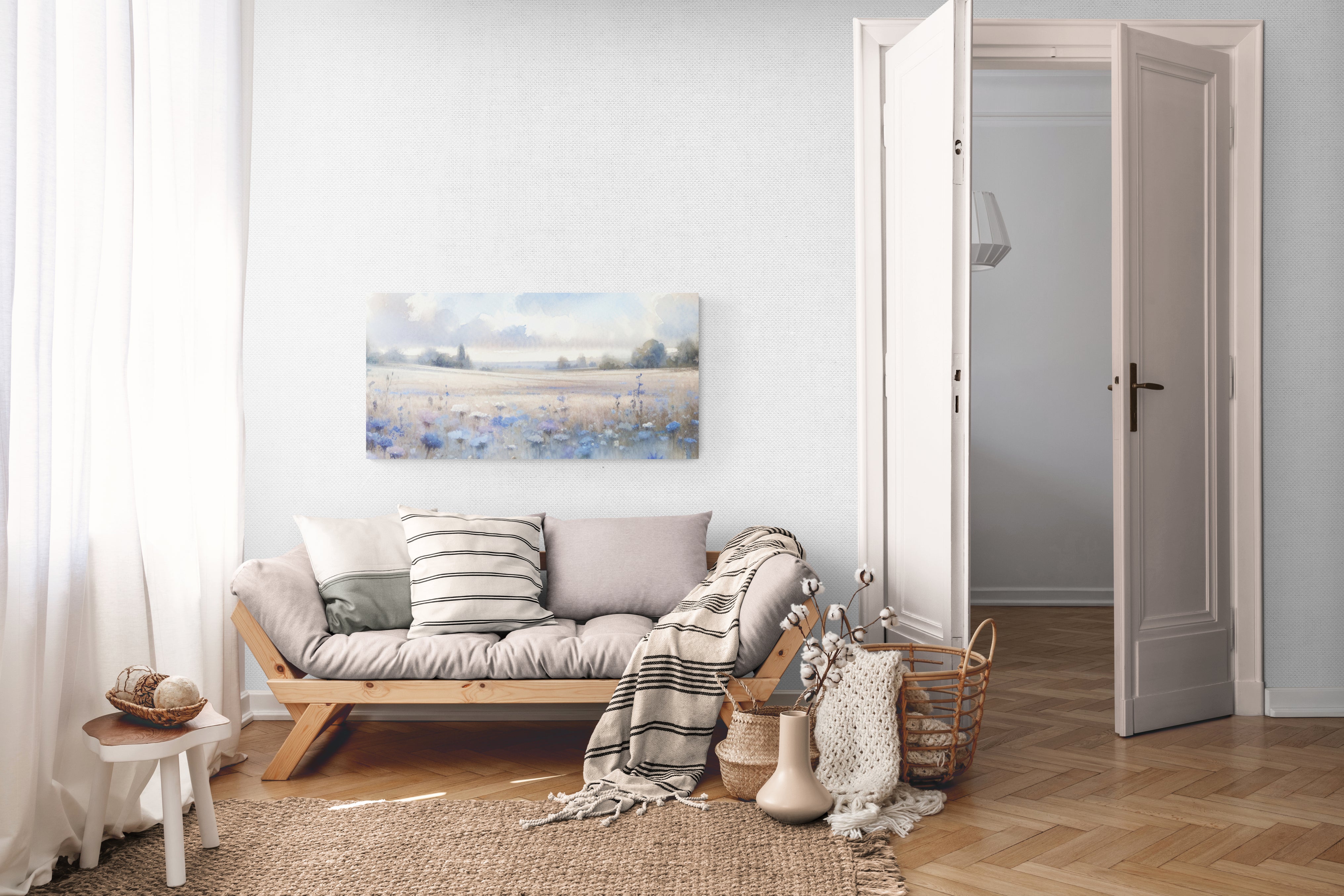 Cornflower Field Canvas