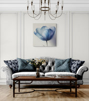 Blue Tulip Watercolor Canvas