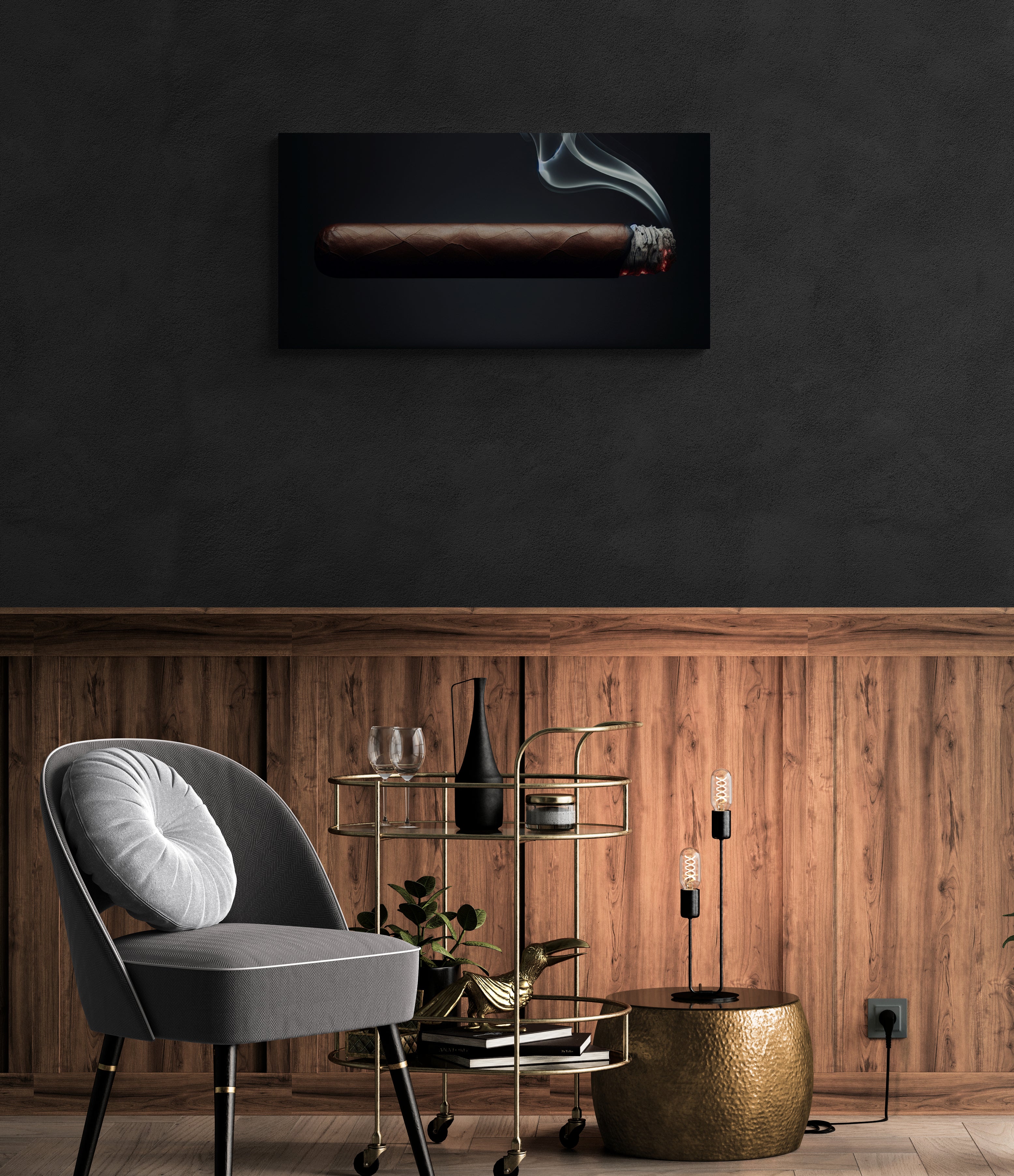 Sleek Cigar Canvas