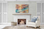 Tranquil Beach Pastel Canvas